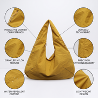 Sac fourre-tout bandoulière vintage bohème brodé personnalisé en nylon pour femme, élégant, imperméable, léger et grande capacité