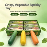 Jouet anti-stress créatif en caoutchouc souple à rebond lent, en forme de légume croustillant, pour la relaxation et la décompression