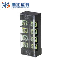 TB-2506 600V 25A double rangée fixe 6 voies en laiton vis barre de connexion bornier automobile industriel multi-voies Installation