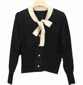 Cardigan da <span class=keywords><strong>Donna</strong></span> <span class=keywords><strong>Autunno</strong></span>-<span class=keywords><strong>Inverno</strong></span>, Nuovo Maglione Coreano a Maniche Lunghe, Maglia Base in Maglia - Product Image 5