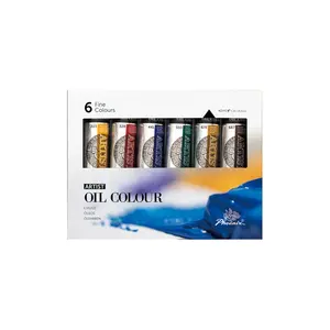 Phoenix bonne qualité multi-couleurs 40ml rouge artiste pratique peinture artiste peinture à l'huile ensemble