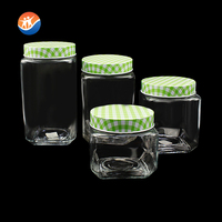 Bocaux de rangement en verre pour bonbons, noix, café, thé, sucre, pâtes, imprimés en sérigraphie avec sceau doré, avec couvercle métallique, marque BROTHER