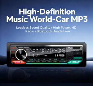 Factory Wholesale1 Din <b>Car</b> Stereo MP3 Player with FM Transmitter BT 5.0 2 USB Ports Large LCD Screen <b>Amplifier</b> & Radio Tuner - Product Image 6