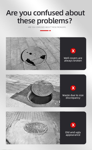 맨홀 커버 공급 사각형 보이지 않는 스테인레스 스틸 맨홀 커버 잠금 - Product Image 4