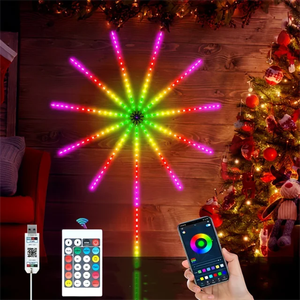 جديد DIY تطبيق الموسيقى و الرائحة على بعد الألعاب النارية حلم لون Dc5v 60 Leds متر <span class=keywords><strong>Rgb</strong></span> البكسل الألعاب النارية أدى ضوء لعيد الحب والكريسماس - Product Image 1