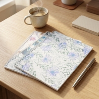 Pas cher bricolage autocollants impression entreprise taille privée cahier scrapbook réutilisable autocollant livre blanc