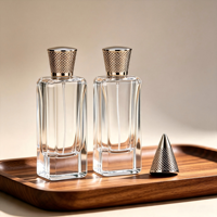 Flacon de recharge en verre pour parfum, flacon pulvérisateur transparent à clipser, flacon portable pour échantillon de cosmétique, atomiseur de parfum
