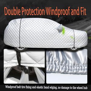 Housse <span class=keywords><strong>de</strong></span> <span class=keywords><strong>voiture</strong></span> imperméable 5 couches pour Acura, résistante aux intempéries, avec <span class=keywords><strong>protection</strong></span> UV à 90% et IR à 60%, épaisseur 1,5 mm, protège contre la grêle, la neige et le vent - Product Image 5