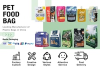 Emballage alimentaire en aluminium avec fermeture éclair, huit côtés scellés, personnalisé OEM, 500g, 1kg, 2kg, 5kg, pour nourriture pour chiens et chats