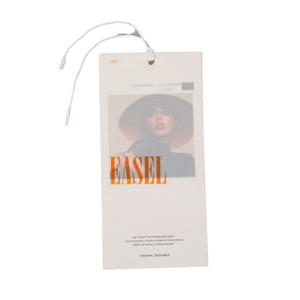 Hongjie Custom Hang Tags For Clothing <b>Paper</b> Printed Logo Tags For Men Women Children Underwear Simple Style Indoor Use - Product Image 4