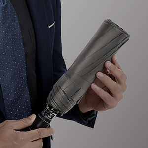 Parapluie d'affaires automatique imperméable haute densité à dix plis, conception coupe-vent, classique, fabriqué en pongé durable pour les voyages - Product Image 1