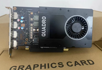Carte graphique professionnelle P2000 5 Go GDDR5 pour le rendu 3D CAD, la montage vidéo, les stations de travail, PCIe 3.0 X16, 4x DP 1.4