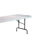 Table pliante de patio extérieure en plastique robuste en HDPE rectangulaire de grande taille d'occasion de 6 pieds