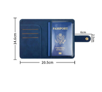 Portefeuille de couverture de passeport en faux cuir végétalien de conception personnalisée de luxe élégant de qualité supérieure pour femmes hommes Document de voyage