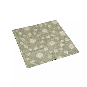 Serviette de thé zen chinoise à imprimé floral 21x31cm en tissu pour la cérémonie du thé - Product Image 3