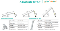 Systèmes de montage ArtSign, fournisseur chinois de kits de supports photovoltaïques, supports solaires inclinables réglables pour toitures plates et inclinées et pour sols.