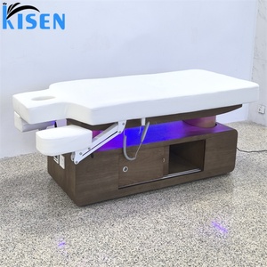 Kisen Electric 4 Motor Lift Beauty Bed With <b>Remote</b> <b>Control</b> LED Light Adjustable Armrests Heated Option <b>Control</b> <b>Storage</b> - Product Image 4