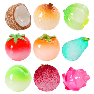 Juguete <span class=keywords><strong>de</strong></span> Comida <span class=keywords><strong>de</strong></span> Simulación <span class=keywords><strong>de</strong></span> Frutas Luminosas Grandes y Lindas, Accesorios Decorativos para Bolsas Ciegas, Miniaturas <span class=keywords><strong>de</strong></span> Resina para Escritorio - Product Image 1