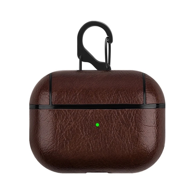 Luxury Retro Leather Earphone Case for AirPods Pro 4 2 3 1 Headphone Protective Cover With Hook for Air Pods Pro2 Pro3 4th Gen