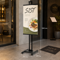 Support de présentation de poster sur pied, support de signalisation autoportant pour magasin de détail, restaurant, hôtel, publicité, promotion
