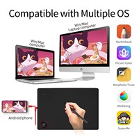 Vinsa T608 Kualitas Bagus 9.4 Inci Pengontrol Dial Tanpa Baterai Stylus Digital Tablet Grafis Digital