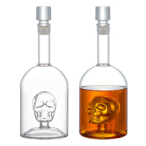 <span class=keywords><strong>Bouteille</strong></span> <span class=keywords><strong>de</strong></span> carafe squelette en verre 750ml personnalisée pour vodka whisky <span class=keywords><strong>rhum</strong></span> vin et spiritueux <span class=keywords><strong>avec</strong></span> compte-gouttes scellant décalcomanie manipulation <span class=keywords><strong>de</strong></span> surface - Product Image 1