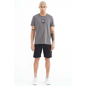 Pantalones Cortos Negros Air Jones Alec para Hombre, Corte Estándar, Mezcla de Algodón Cómoda, Ropa Casual para el Día a Día y Ocio Activo - Product Image 2