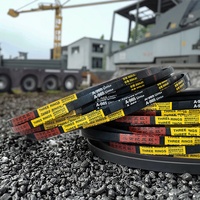 Courroie trapézoïdale en caoutchouc de type A de haute qualité, service de découpe sur mesure pour les pièces de machines de construction, fabriqué en Chine