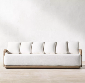 Ensemble de meubles de jardin en rotin d'aluminium avec corde, design moderne, résistant aux intempéries, pour patio et hôtel, canapé-lit modulable - Product Image 3