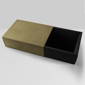 Caja de cartón deslizante de color claro para regalo cosmético pequeño, personalizada, reciclable, de cuero bovino, estilo boutique. - Product Image 3