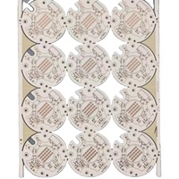 Panneau de circuit imprimé LED circulaire en aluminium personnalisé, matrice de 12 cellules, MCPCB avec découpe en V pour éclairage de panneau LED et projecteur