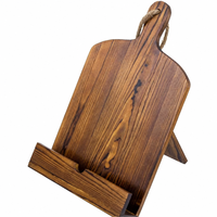 Support de recettes en bois pour la cuisine et la pâtisserie, porte-livres de cuisine avec présentoir, support en bois naturel pour la cuisine et la lecture à domicile