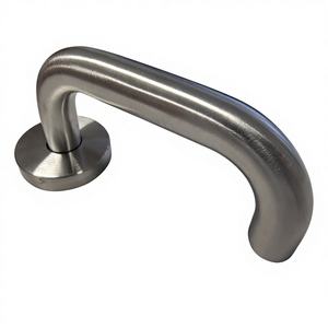 Круглые трубчатые ручки и кнопки из нержавеющей стали для дверей, современные дверные ручки для ванных комнат и деревянных дверей - Product Image 6