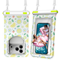 Sac de téléphone étanche avec impression de logo personnalisé, sac étanche flottant IPX8, pochette de téléphone portable étanche à écran tactile