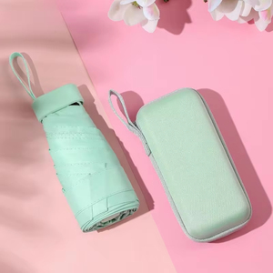 Biểu tượng tùy chỉnh in ấn giá rẻ gấp Windproof Túi Ô xách tay Mưa Mini Túi Ô dù với túi - Product Image 5