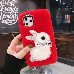 Modyle-coque de téléphone en peluche à motif de lapin, étui d'hiver pour iphone 13 pro max, pour <span class=keywords><strong>Samsung</strong></span> Galaxy <span class=keywords><strong>Note</strong></span> 20 Ultra - Product Image 6