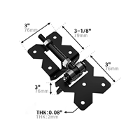 Charnières de portail robustes à fermeture automatique, à montage sur poteau, à levier de gravité, pour portails en bois et clôtures en PVC/vinyle