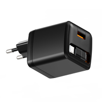 Pengisi Daya Cepat 20W QC3.0 PD3.0 Tipe-C dengan Kabel Retractable untuk Ponsel & Laptop Proteksi OTP/OVP Pengisi Daya Gan A+C