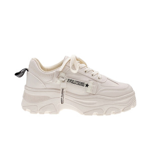 Nouvelles baskets décontractées à lacets pour filles, à semelle épaisse, à bout rond, pour le printemps - Product Image 6