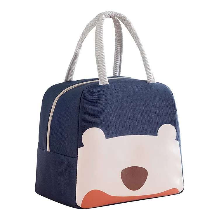 Fashion Cute Cartoon School Kids Office Carry Waterproof Foil Thermal Insulated Lunch Cooler Bag