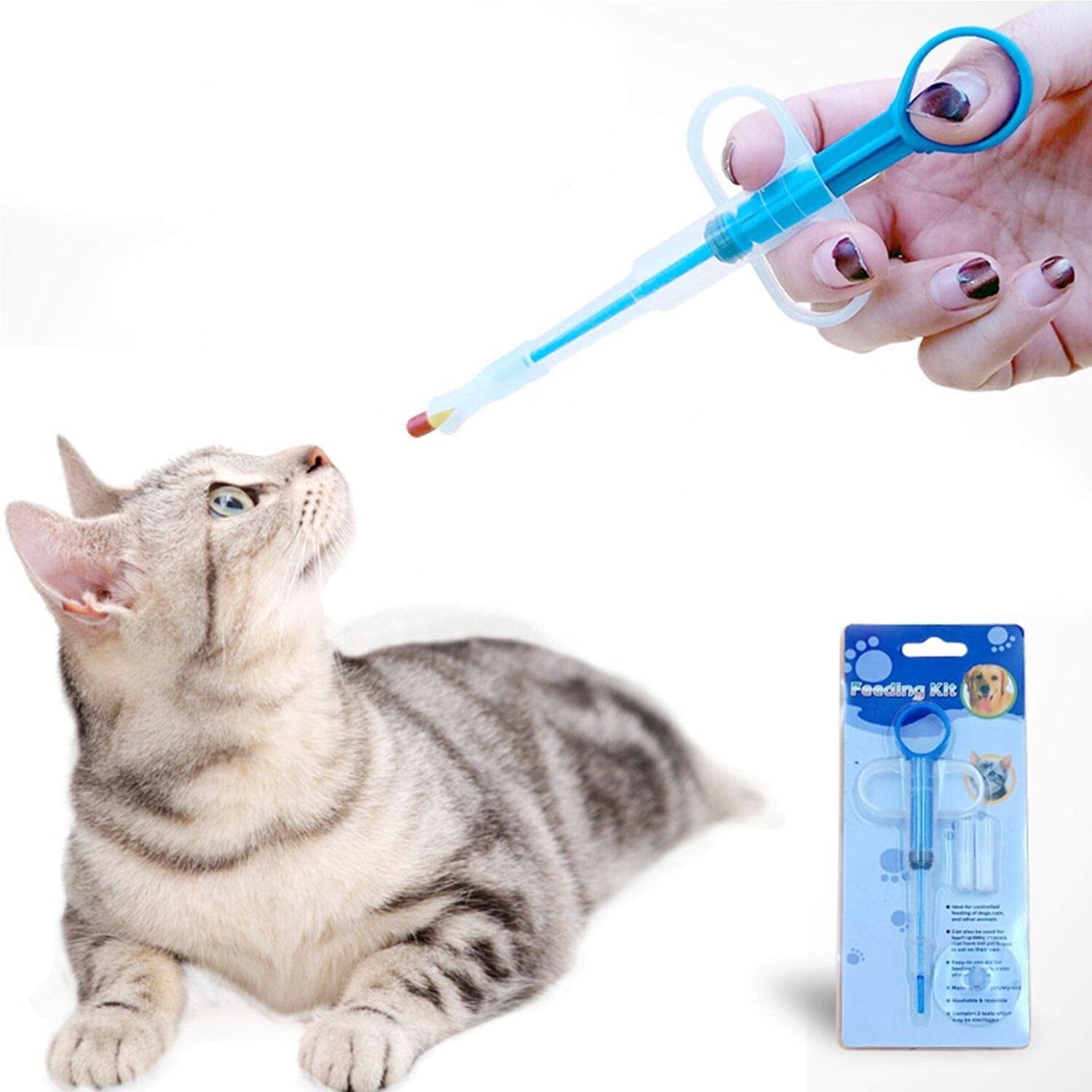 veterinary instrument pet product feeding kit pill popper supply pet medicine injector feeder