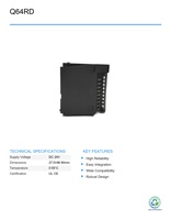 Módulo de Entrada de Temperatura RTD de 4 Canales Serie Q M-ITSUB PLC Q64RD Usado para Automatización Industrial