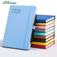 Cuaderno de notas impreso personalizado con forro de oficina de negocios de alta calidad, cuaderno de diario de tapa dura A5 personalizado de cuero PU con logotipo