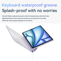 Étui clavier magique en alliage d'aluminium OEM/ODM pour iPad Pro 11 M4/M5 avec fermeture magnétique et fonction veille automatique