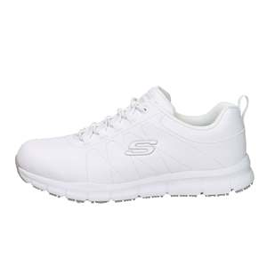 Skechers Donna Slip On Chaussures en toile blanches pour femmes, vêtements décontractés - Product Image 1