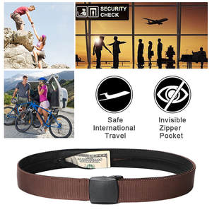 Ceinture de poche à fermeture éclair personnalisée avec boucle en plastique antivol pour les voyages en plein air - Product Image 3