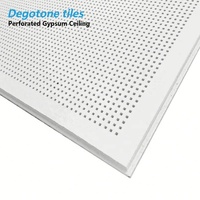 Panneaux de plafond en plâtre perforé acoustique à design sans joint pour studio de musique, équipement de studio, panneaux absorbants du son
