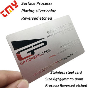 カスタムロゴ入り、逆彫り研磨仕上げ、ビジネス向けシルバー、ステンレススチール、光沢のあるローズゴールドメタルミラーカード - Product Image 6