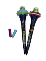 Stylo bille rotatif créatif en forme de vaisseau spatial, directement du fabricant, cadeaux en gros