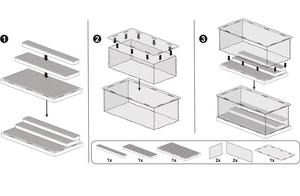 Boîte de présentation pour jouets éducatifs, compatible avec les blocs de construction et les figurines d'action, en plastique ABS, article de collection, jouets - Vente chaude - Product Image 4